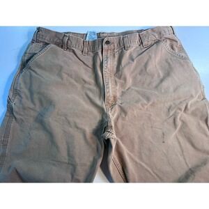 Carhartt Mens Canvas Pants Size 44x32 In Tag Loose Original Fit W41 L30 See Pics